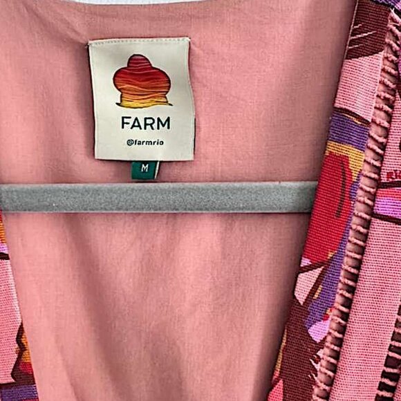 FARM Rio Multicolor Long Sleeve Maxi Overalls Women - Picture 11 of 11